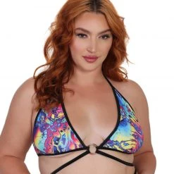 HoneiiBeth Liquid Acid Triangle Top Clothing