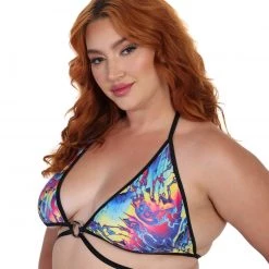 HoneiiBeth Liquid Acid Triangle Top Clothing