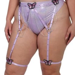 HoneiiBeth X IHeartRaves Holly Blue Butterfly Garter Belt Dresses & Sets 21 HoneiiBeth X IHeartRaves Holly Blue Butterfly Garter Belt Dresses & Sets