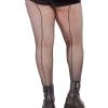Leg Avenue Accessories Plus Size Backseam Fishnet Pantyhose
