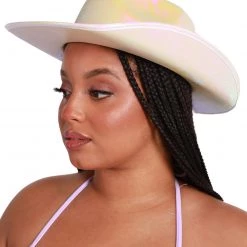 Western Fashion New Arrivals Hot Girl Thang Iridescent Cowgirl Hat