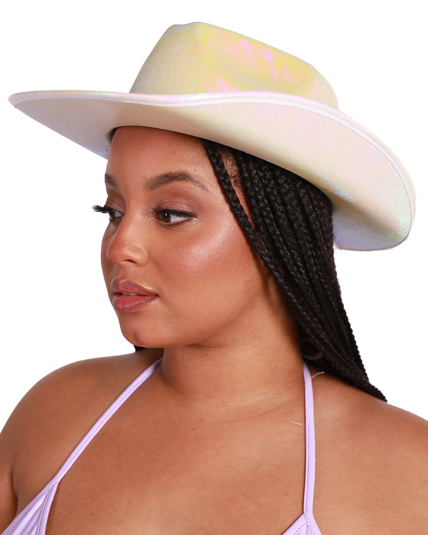 Western Fashion New Arrivals Hot Girl Thang Iridescent Cowgirl Hat 4 Western Fashion New Arrivals Hot Girl Thang Iridescent Cowgirl Hat