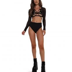 OhYes House Bunny Lace Up Top