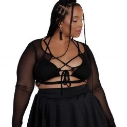 OhYes House Bunny Lace Up Top