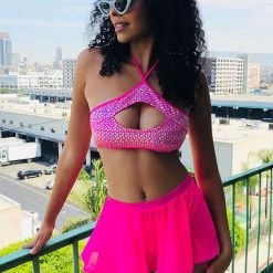 Bottoms Roma Stargazer Mesh Skirt