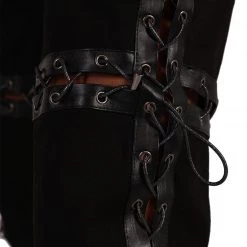 Hot & Delicious Black Bead Clothing I'm Unorthodox Cross Stitched Chaps