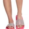 Legend Footwear Icy Girl Rhinestone Slides Shoes