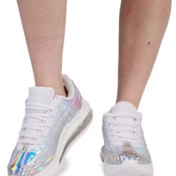 Berness Icy Holo Lace Up Sneakers Shoes 8 Berness Icy Holo Lace Up Sneakers Shoes