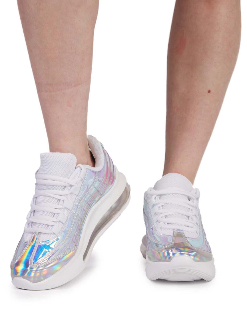 Berness Icy Holo Lace Up Sneakers Shoes 5 Berness Icy Holo Lace Up Sneakers Shoes