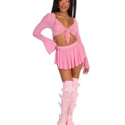 OhYes Infinite Daze Mesh Mini Skirt