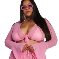 OhYes Clothing Infinite Daze Ruffle Tie-Front Top