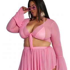 OhYes Clothing Infinite Daze Ruffle Tie-Front Top