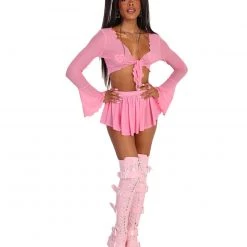 OhYes Clothing Infinite Daze Ruffle Tie-Front Top