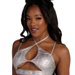 Day G Iridescent For Days Halter Top