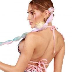 J. Valentine X IHR Milky Way Holo Lace Up Top Clothing 12 J. Valentine X IHR Milky Way Holo Lace Up Top Clothing