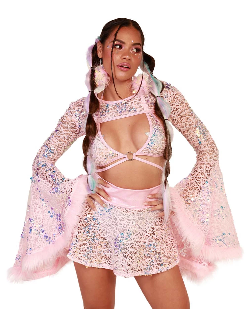 J. Valentine Slice Of Heaven Sequin Ultra Crop Top Clothing 8 J. Valentine Slice Of Heaven Sequin Ultra Crop Top Clothing