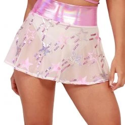 Clothing J. Valentine X IHR Electric Stars Mesh Mini Skirt
