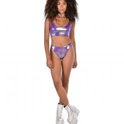 J. Valentine Purple Haze High Cut Booty Shorts