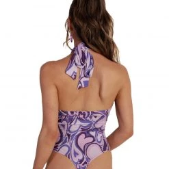 Cherry Mellow, Inc. Clothing Groovy Hearts Halter Bodysuit 16 Cherry Mellow, Inc. Clothing Groovy Hearts Halter Bodysuit