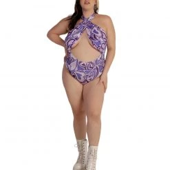 Cherry Mellow, Inc. Clothing Groovy Hearts Halter Bodysuit 20 Cherry Mellow, Inc. Clothing Groovy Hearts Halter Bodysuit