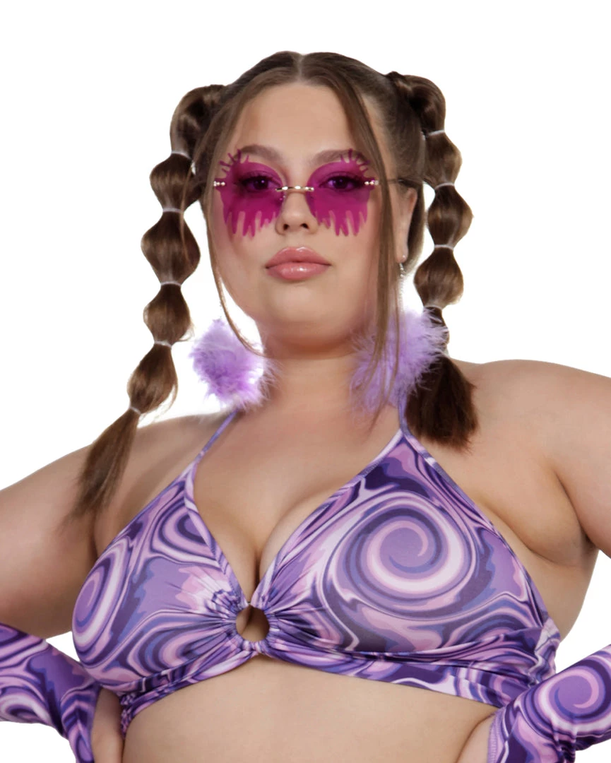 Cherry Mellow, Inc. Kaleidoscopic Kween O-Ring Halter Top 9 Cherry Mellow, Inc. Kaleidoscopic Kween O-Ring Halter Top