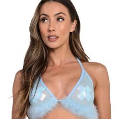 OhYes Keepin' It Cute & Fluffy Triangle Top