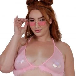 OhYes Keepin' It Cute & Fluffy Triangle Top