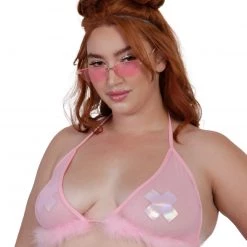 OhYes Keepin' It Cute & Fluffy Triangle Top