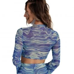 Cherry Mellow, Inc. Keepin' It Swirly O-Ring Long Sleeve Top