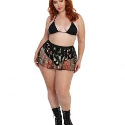 OhYes Lace Flowerfields Mesh Mini Skirt Bottoms 29 OhYes Lace Flowerfields Mesh Mini Skirt Bottoms
