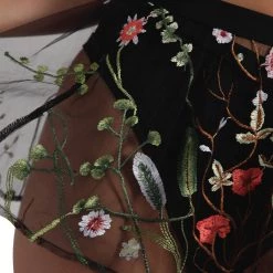 OhYes Lace Flowerfields Mesh Mini Skirt Bottoms