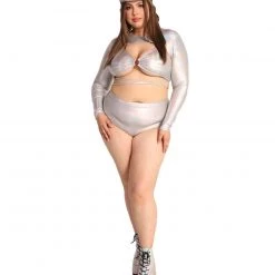 Day G New Arrivals Laser Focus Holo Ultra Hi-Rise Booty Shorts