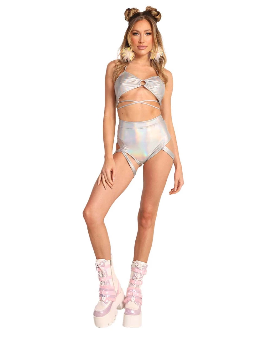 Day G New Arrivals Holo Badd Girl High Waisted Harness Booty Shorts 5 Day G New Arrivals Holo Badd Girl High Waisted Harness Booty Shorts