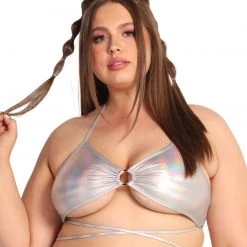 Day G Laser Focus Holo Wrap Around Top