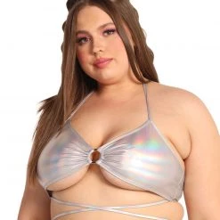 Day G Laser Focus Holo Wrap Around Top