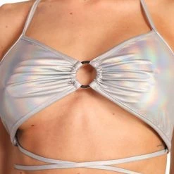 Day G Laser Focus Holo Wrap Around Top