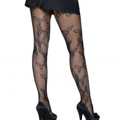 Leg Avenue Pretty Please Butterfly Fishnet Tights Plus 10 Leg Avenue Pretty Please Butterfly Fishnet Tights Plus