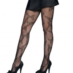 Leg Avenue Pretty Please Butterfly Fishnet Tights Plus