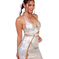 Hot & Delicious Black Bead Clothing Light It Up Holo O-Ring Dress 10 Hot & Delicious Black Bead Clothing Light It Up Holo O-Ring Dress