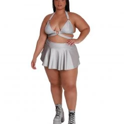 OhYes Clothing Charge Of Light Reflective Skater Skirt 20 OhYes Clothing Charge Of Light Reflective Skater Skirt