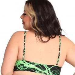 Dippin Daisies New Arrivals Lightning Speed Neon Underboob Cutout Top