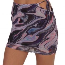 Hot & Delicious Black Bead Clothing Liquid Craze Mesh Mini Skirt 14 Hot & Delicious Black Bead Clothing Liquid Craze Mesh Mini Skirt