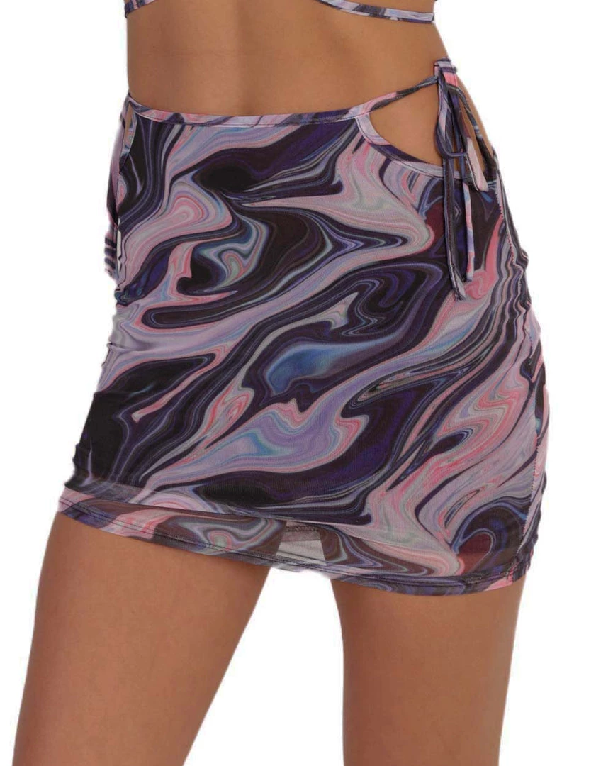 Hot & Delicious Black Bead Clothing Liquid Craze Mesh Mini Skirt 6 Hot & Delicious Black Bead Clothing Liquid Craze Mesh Mini Skirt