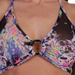 Day G Liquid Tripp Mesh Halter O-Ring Halter Top