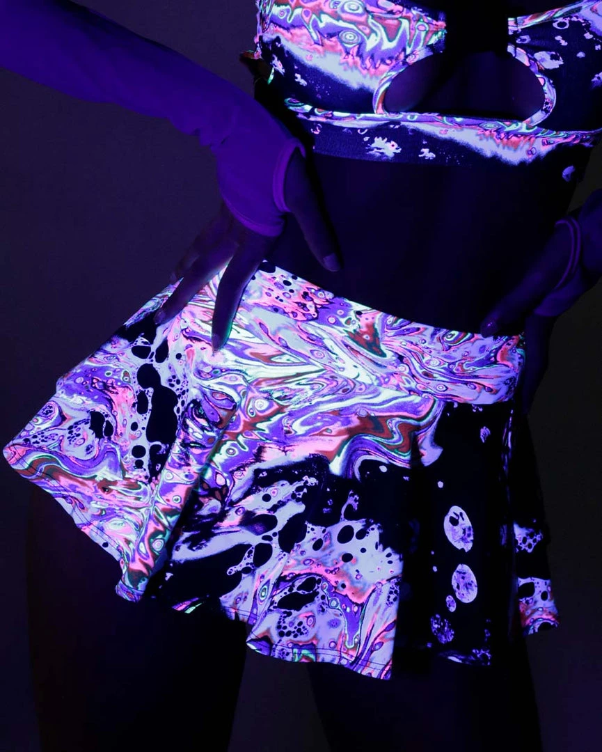 Day G Clothing Liquid Tripp Mini Skater Skirt 3 Day G Clothing Liquid Tripp Mini Skater Skirt