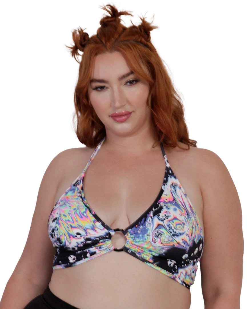 Day G Liquid Tripp O-Ring Halter Crop Top Clothing 10 Day G Liquid Tripp O-Ring Halter Crop Top Clothing