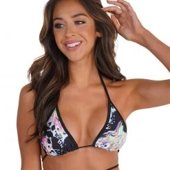 Day G Liquid Tripp Wrap Around Bikini Top Tops