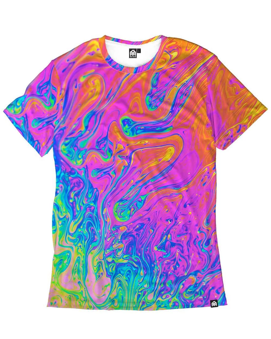 INTO THE AM Men Liquified Tie-Dye Tee 3 INTO THE AM Men Liquified Tie-Dye Tee