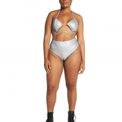 OhYes Listen Up Reflective Strappy Chained Top