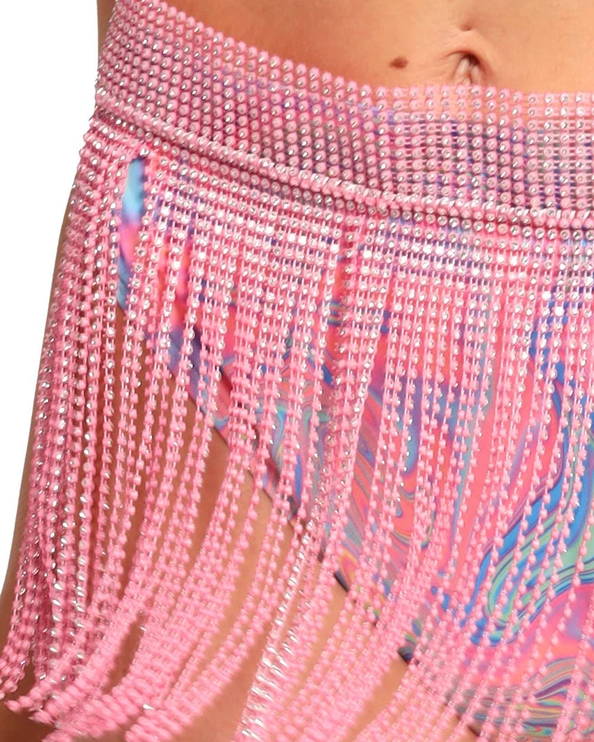 Hot & Delicious Black Bead Love Potion Beaded Fringe Skirt 15 Hot & Delicious Black Bead Love Potion Beaded Fringe Skirt